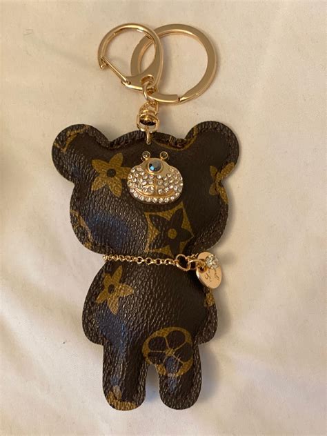 bear keychain louis vuitton|lv key fob holder.